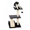 Pawhut Cat Tree Tower For Indoor Cats, 28 Inches Climbing Activity Center W/ Sisal Scratching Post, Pad, Arc Perch, Hanging Ball, Toy, Grey And Cream White
