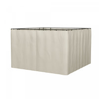 Outsunny Replacement Gazebo Curtains With Zipper, 4-panel Gazebo Privacy Side Panels Only, For 10' X