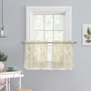 Habitat Limoges Ivory Sheer Rod Pocket Curtain Tiers - 55 x 36