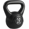 Soozier 22lb Fitness Kettlebell, Plastic Exercise Weight with Sand, Weightlifting Tools with Smooth Handle, Noise Reduction for Home, Gym
