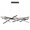 Dainolite Carly Chandelier 62w LED Matte Black Lamp