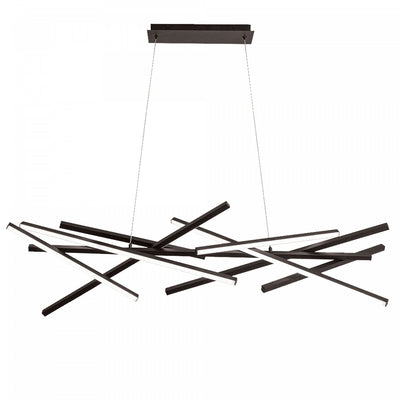 Dainolite Carly Chandelier 62w LED Matte Black Lamp|Lustre Carly de Dainolite avec fini noir mat et ampoule à DEL de 62 W
