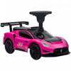 Qaba Maserati Gt2 Licensed Sit To Stand Baby Car, Ride On Toy For Toddlers, Kids Sliding Car Style With Under Seat Storage, Led Headlights Music Mp3, For 18-60 Months, Pink