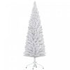 Homcom Snow Flocked Pencil Christmas Tree With Realistic Branch Tips White