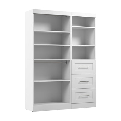 Bestar Pur 61 W Closet Organizer System - White|Système d’organisateur de garde-robe Pur de Bestar de 61 po (L) - blanc