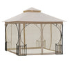 Outsunny 10'x10' Patio Gazebo, Outdoor Garden Canopy For Events Party Backyard With Mosquito Netting