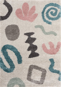 Kids Abstract Shapes Area Rug - 5'3