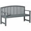 Outsunny 2 Seater Garden Bench With Slatted Design For Park Yard Outdoor