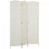 HOMCOM 3 Panel Folding Room Divider Privacy Screen Indoor Home Decoration