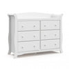 Storkcraft Avalon 6 Drawer Dresser - White