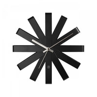 Umbra Modern Steel Ribbon Wall Clock - Black