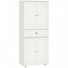HOMCOM 72\" Kitchen Pantry with Drawer, 4 Doors and 3 Adjustable Shelves