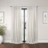 Habitat Austin Linen Light Filtering Dual Header Curtain Panel - 52 x 84