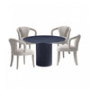 Hathaway and Palmer Modern Industry Chic 5-Piece Dining Set in Gold Dust and Black Dining Room Set