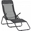 Outsunny Foldable Patio Lounge Chair Black