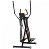 Soozier Gazelle Glider Air Walker Exercise Machine Elliptical Trainer With Four Resistance Levels, Lcd Monitor, Heart Rate Sensor, Two Wheels