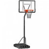 Soozier Portable Basketball Hoop With Backboard, Wheels, 8-10 Ft, Black