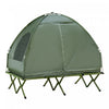 Outsunny Camping Combo Portable Folding Camping Tent, Dark Green