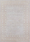 Valeria Traditional 7'10\" x 10'6\" Area Rug in Grey Indoor Area Rug