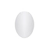 Mortise 20 Inch Frameless Oval Mirror In Chrome