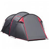 Outsunny Camping Dome Tent With Zippered Doors Carry Bag For 2-3 Person