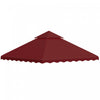 Outsunny 10' X 10' Gazebo Replacement Canopy, 2-tier Gazebo Cover Burgundy