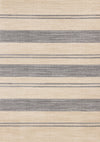 Covington Beige Grey Striped Design Rug, 5'3\" x 7'7\" Indoor Area Rug