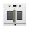 Forno Asti 30\" French Door Electric Wall Oven, White, 3.68 cu. ft. - FBOEL1333-30WHT