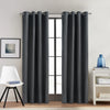Thermaplus Alpine Charcoal Blackout Grommet Curtain Panel - 52 x 108