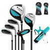 Ultimate Junior Complete Golf Club Set For Kids Age 11-13 Years Old Golf Practice Set Blue