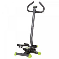 Soozier Twist Stepper Height Adjustable Step Machine W/ Lcd Monitor, Grey
