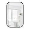 Umbra Hub Rectangular Mirror 24\" x 36\" - Black