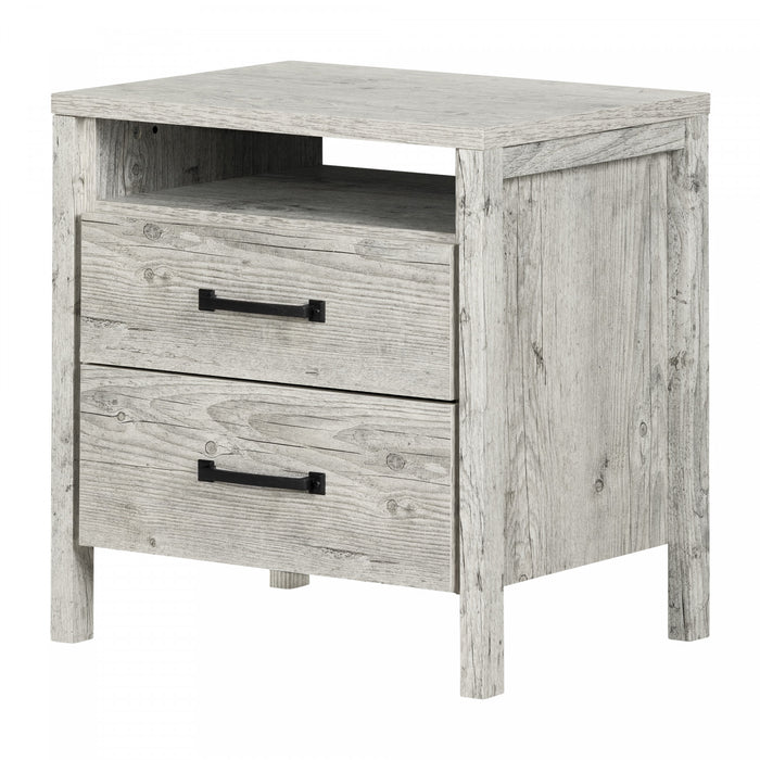 Gravity 2-drawer Nightstand - Seaside Pine