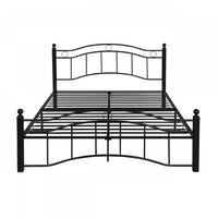 Jackson Metal Bed Frame With Underbed Storage,black King Bed