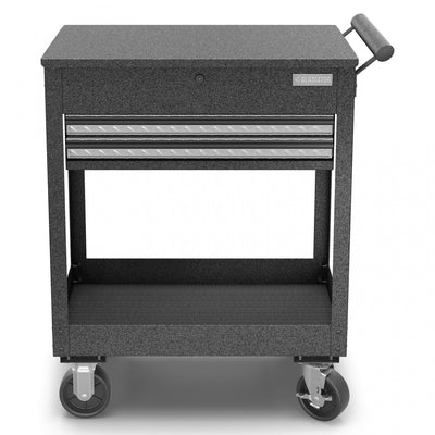 Gladiator 2-Drawer Utility Cart - Silver Tread|Chariot utilitaire à 2 tiroirs de Gladiator - bande de roulement argentée