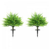 HOMCOM Artificial Boston Ferns UV-Resistant , 23.6\" Fake Plants, Green