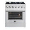 Forno Marco 30\" Dual Fuel Range, Stainless Steel, 4.32 cu. ft. - FFSGS6197-30