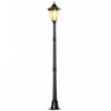 Outsunny 77\" Solar Lamp Post Light, Aluminum Outdoor Street Lamp, Black
