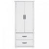 Angela 71\" Adjustable Shelves Pantry Cabinet With 2 Drawers - White