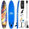 Goplus 11' Inflatable Stand Up Paddle Board Sup Surfboard W/pump Aluminum Paddle