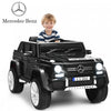 12v Licensed Mercedes-benz Kids Ride On Car Rc Motorized Vehicles W/ Trunk Black