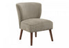 Monarch Specialties - Accent Chair, 33\" H, Upholstered, Living Room, Bedroom, Brown Fabric, Walnut Wood Legs