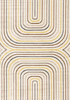 Marley Multi-Colour Double Rainbow Area Rug - 5'3\" x 7'7\"