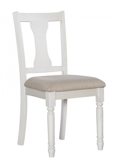 Willow White Fabric Accent Dining Chair - Set of 2|Chaise d’appoint de salle à manger Willow en tissu blanc - ensemble de 2