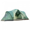 Outsunny 5-6 Person Outdoor Camping Tent, Family Tent W/ Light Hook, Green