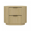 Olivia Modern 27\" Nightstand in Natural Oak (2-Drawer)