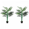 Outsunny 5FT Artificial Tropical Palm Tree Faux Plant with Lifelike Leaves