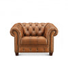 Hydeline York Leather Chair - Brown