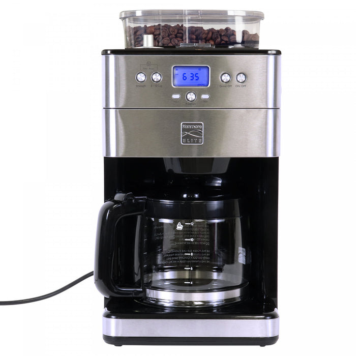 Kenmore Elite Grind & Brew Coffee Maker Stainless Steel - KKECMGBSS