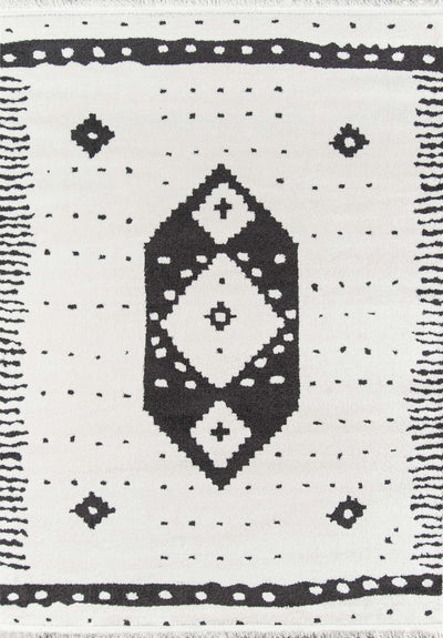 Lyra Contemporary 5'3" x 7'2" Area Rug in Ivory Indoor Area Rug | Tapis Contemporain Lyra 5'3" x 7'2" en Ivoire